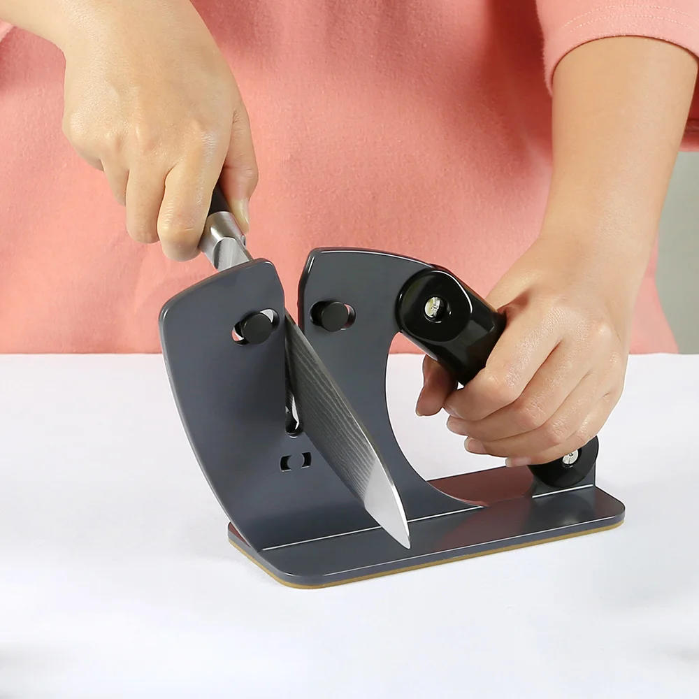 Description Picture 2 of itemKitchen set sharpener Carbon steel material Quick sharpening Emery wheel  knife sharpener professional Fixed angle sharpenerheat