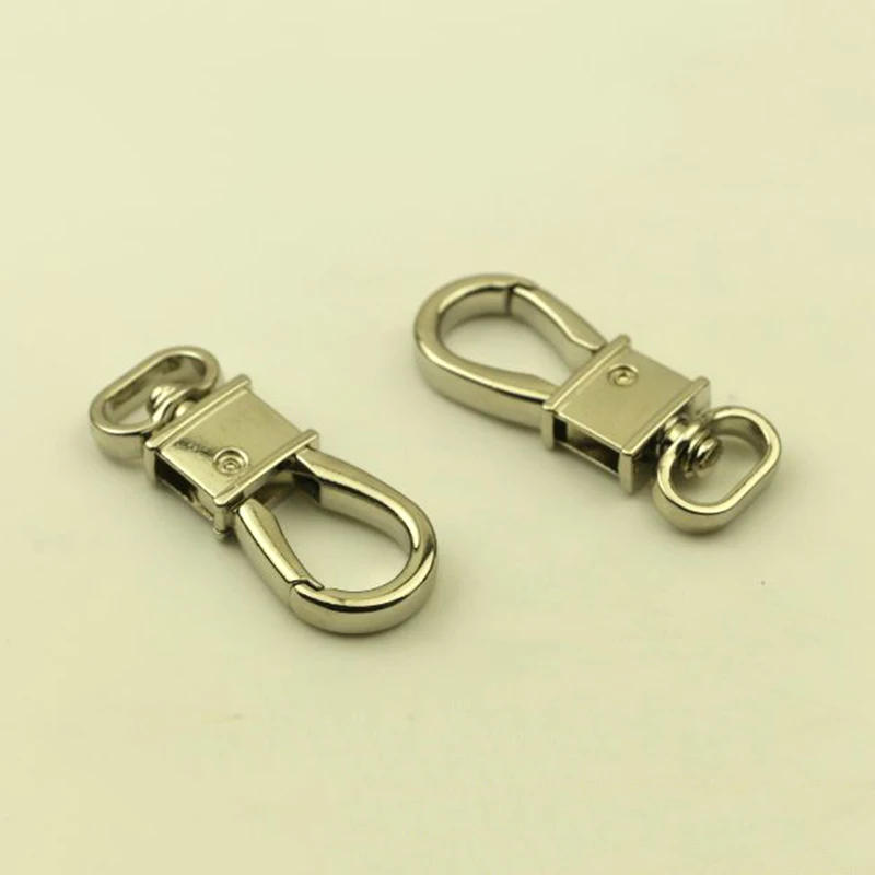 Description Picture 3 of item1pcs Metal Snap Hook Fashion Trigger Lobster Clasp Clip for DIY Leather Craft Tiny Pet Leash Bag Strap Webbing Keychain Hook