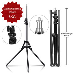 184CM Camera Tripod Stands Max 6kg Storage 50CM Photography Light For Ring Light, Reflectors, Softbox, Umbrellas, Backgrounds