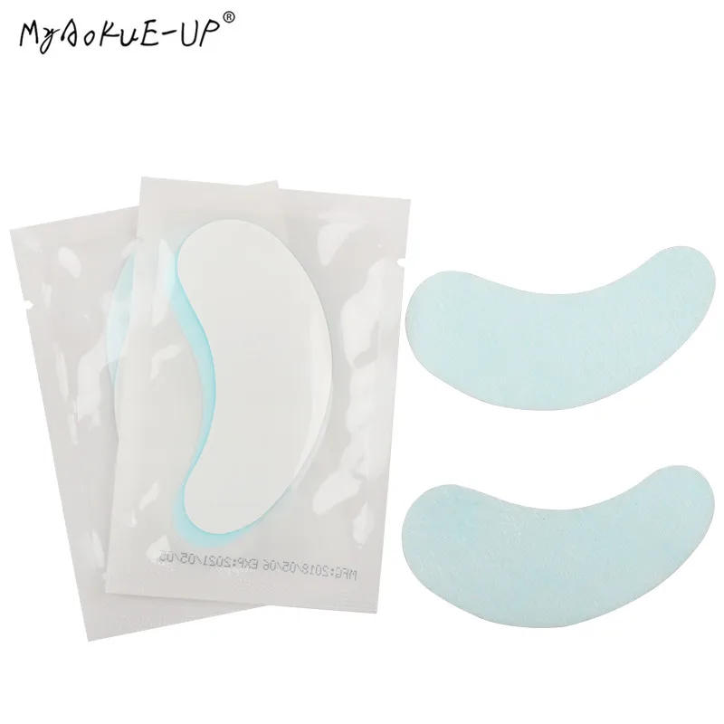 Description Picture 5 of item100 pairs/lot Eyelash Paper Patches Pink Pads Under Gel Eye Pads Grafted False Lashes Extension Makeup Tools