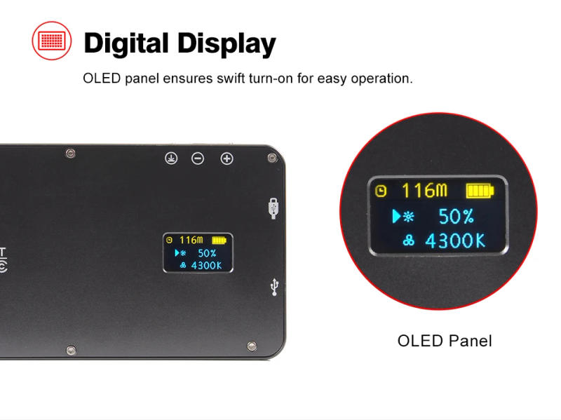 Description Picture 6 of itemSUNWAYFOTO FL-120 LED On-Camera Light Photographic Lighting Studio Fill Light for DSLR Camera Selfie Light for Youtube Live