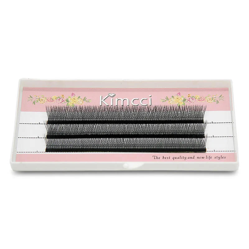 Description Picture 5 of itemKimcci YY Shape Black Eyelashes Extensions Faux Mink Natural Soft Premade Fans Hand Made Two Tip Lashes C/D Curl High Quality