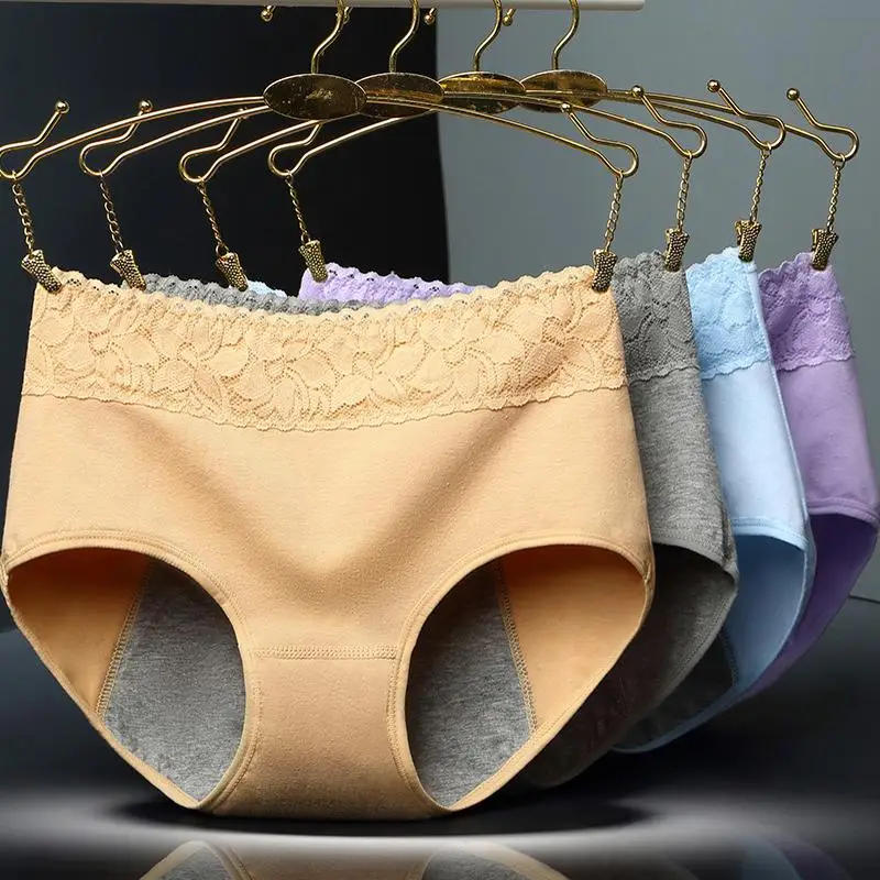 Description Picture 4 of itemFemale Physiological Pants Leak Proof Menstrual Women Underwear Period Panties Cotton Health Seamless Briefs In the waist Warm
