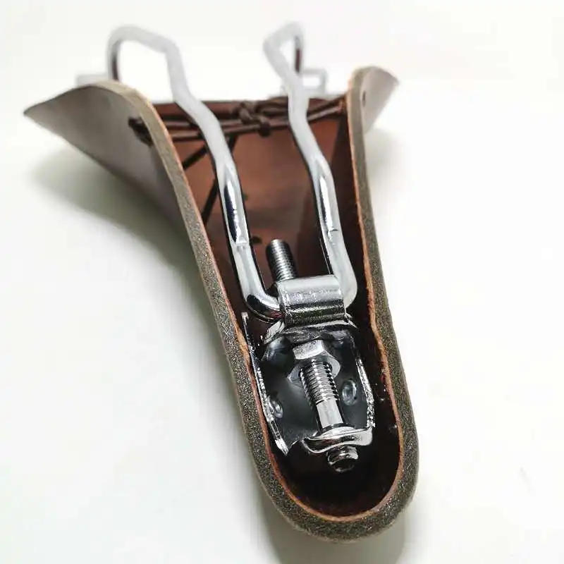 Description Picture 6 of itemClassic Bicycle Seat Pure Cowhide Bicycle Saddle for Outdoor Riding Comfortable Vintage Saddle Bike Spring Seat Cushion