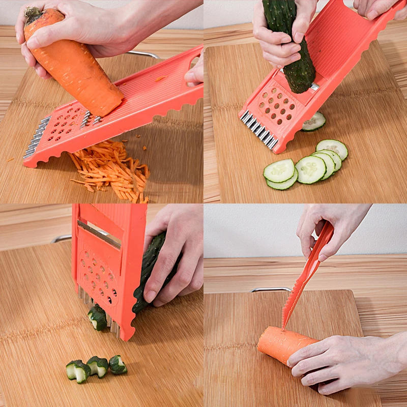 Description Picture 6 of itemVegetables Slicer Set Grater Carrot Korean Cabbage Food Processors Manual Cutter Kitchen Accessories Supplies Home Useful Things