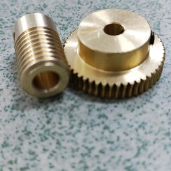 1:60 Copper Turbine Worm Gear 0.5M 60T DIY Small GearBox Production 3/4/5/6MM
