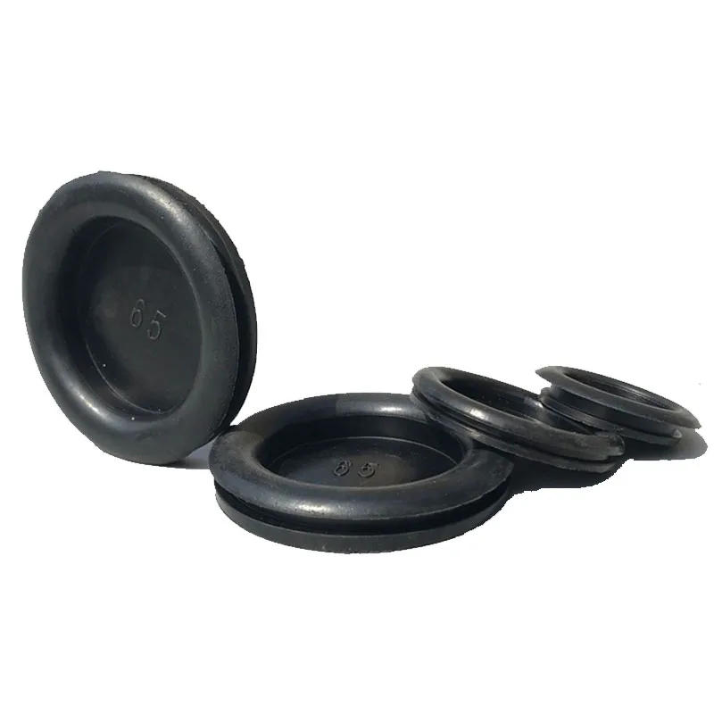Description Picture 3 of itemBlack Single Sided Blanking Blind Rubber Wiring Grommets Hole Plug Electrical Wire Gasket Hole Dia14mm-150mm