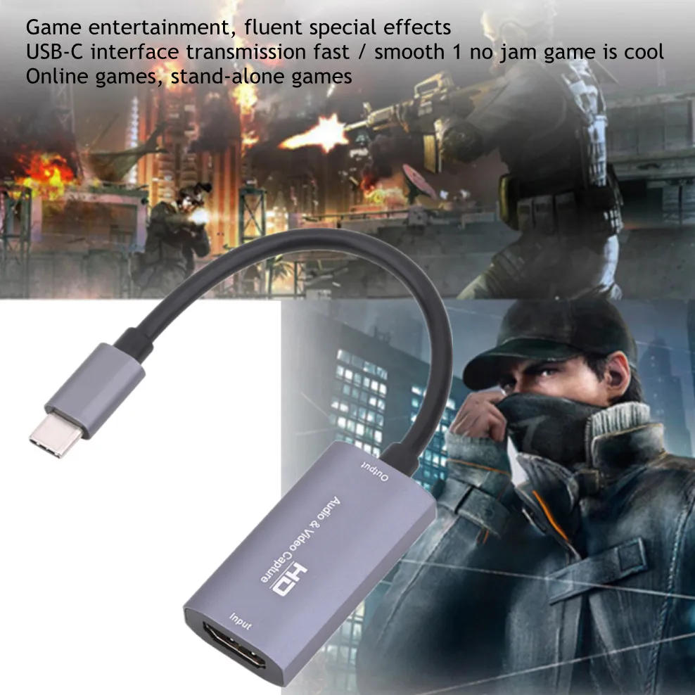 Description Picture 5 of itemMini HD 1080P Z29A HDMI Input To USB-C Output Audio Video Capture Card Fot Phone 1080P Computer Game Live Plug And Play Captures