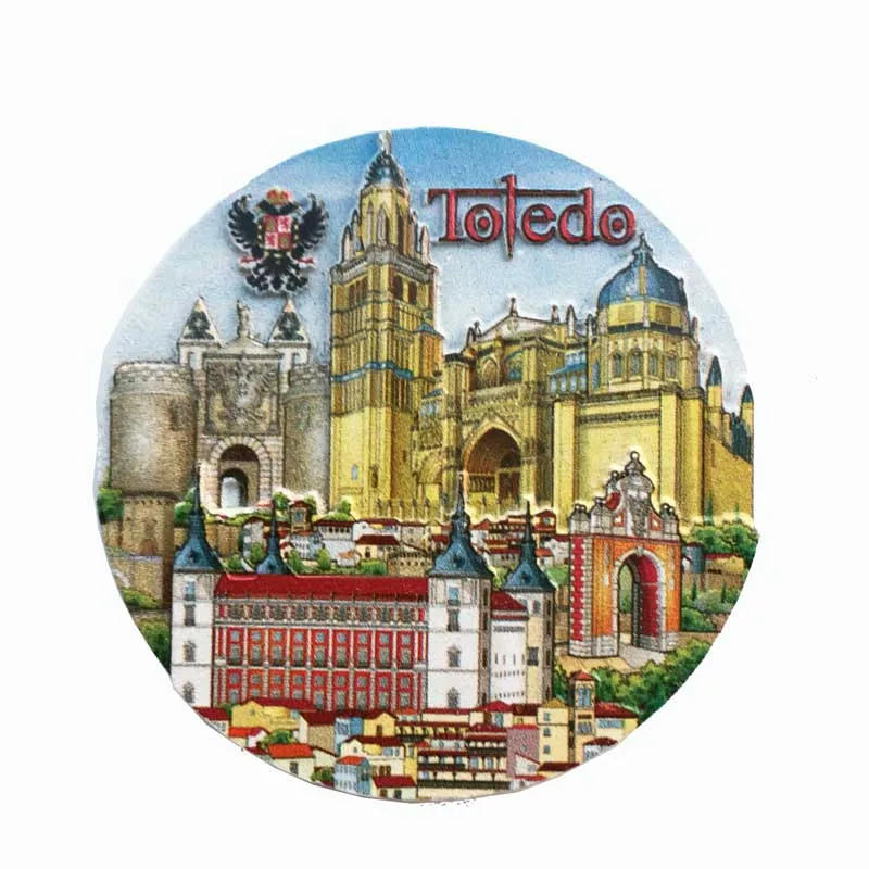 Description Picture 6 of itemSpanish Fridge Magnets Toledo La Catedra Cathedral Malaga Montserrat Magnetic Refrigerator Stickers Tourist Souvenirs Idea Gifts