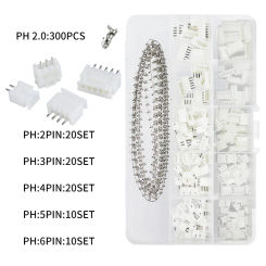 JST 2.0 PH/2.54 XH Male Female Connector 2/3/4/5/6Pin Plug With terminal Wires Cables Socket Header Dupont Wire Connectors Kit