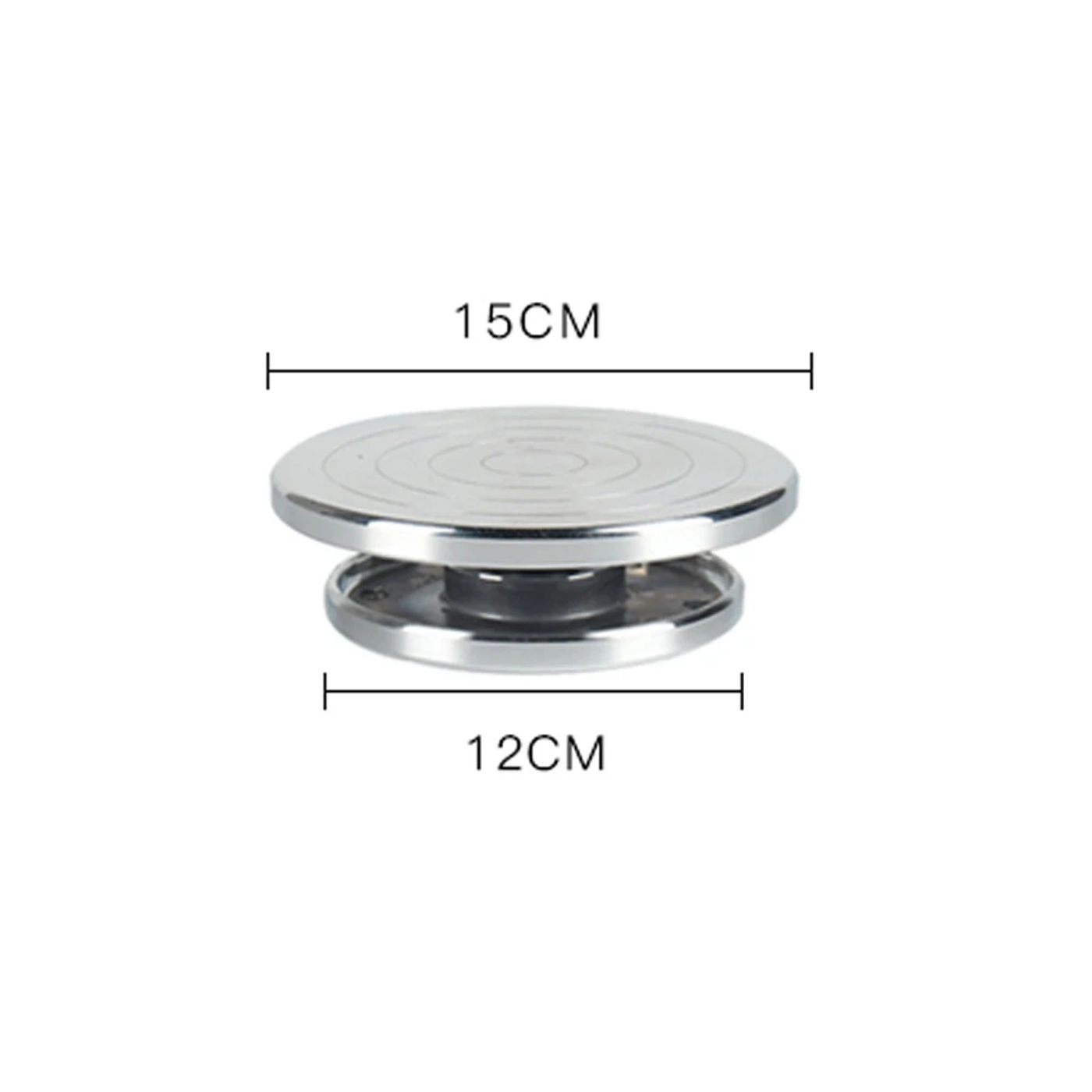Description Picture 5 of itemDouble Face Use Aluminum Alloy Turntable for Ceramic Clay Sculpture Platform Pottery Wheel Rotating Tools for Crafting Projects