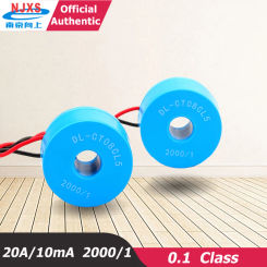 Quality Miniature AC Current Transformer lead type DL-CT08CL5 20A/10mA 40A/20mA 2000:1 china brand ring type ct supplierfactorie