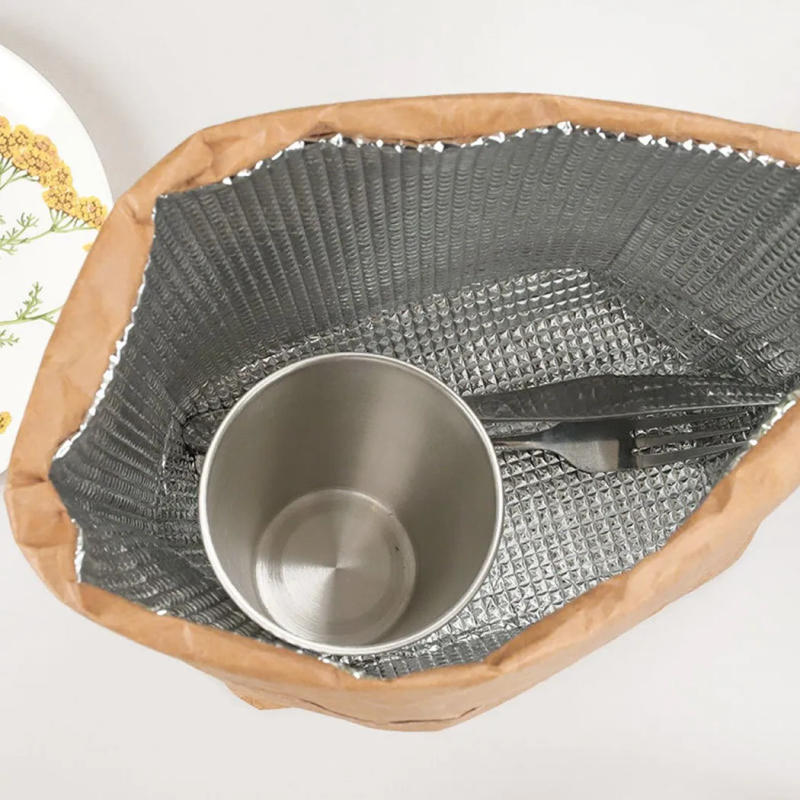 Description Picture 6 of itemLunch Box Food Container Thermal Package Waterproof Air Tight Food Container Kraft Paper Thermal Insulation Lunch Box Bag