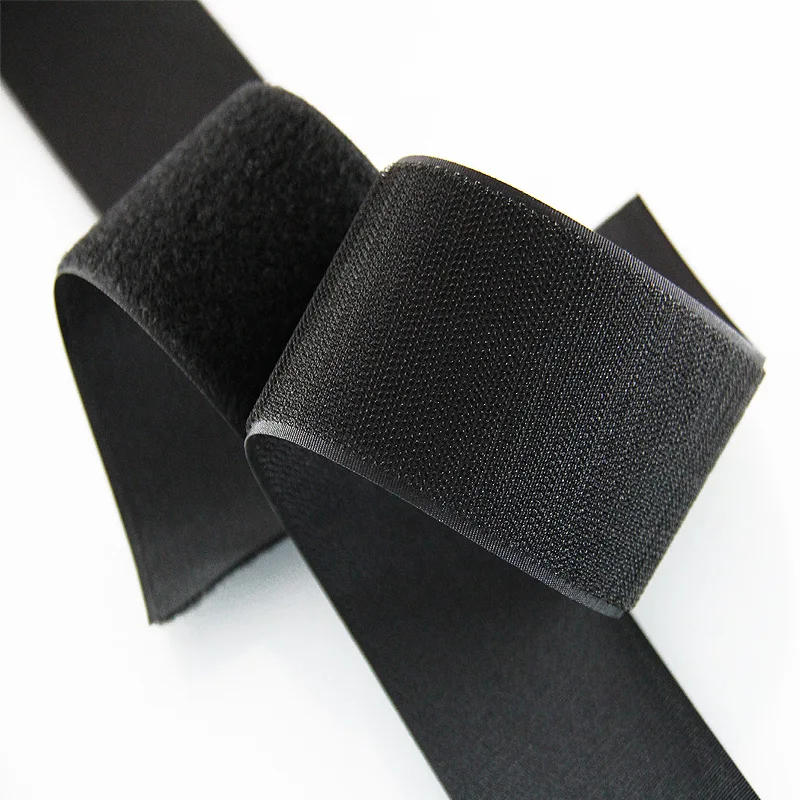 Description Picture 5 of item5M Black and White Non-Adhesive Hook and Loop Fasteners Strong Tape Nylon Fabric Magic Tape for DIY Sewing Accessories 16mm-150