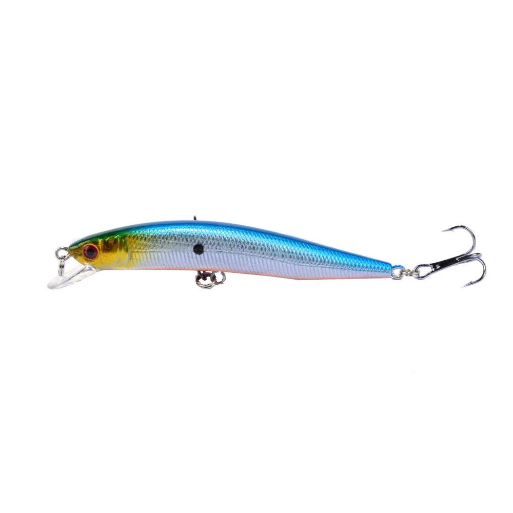Description Picture 4 of item1 Pcs/lot Fishing Lure 3D Eyes Floating Minnow Aritificial Laser Wobblers 9.5cm 8g Crankbait Hard Plastic Fishing Tackle Pesca