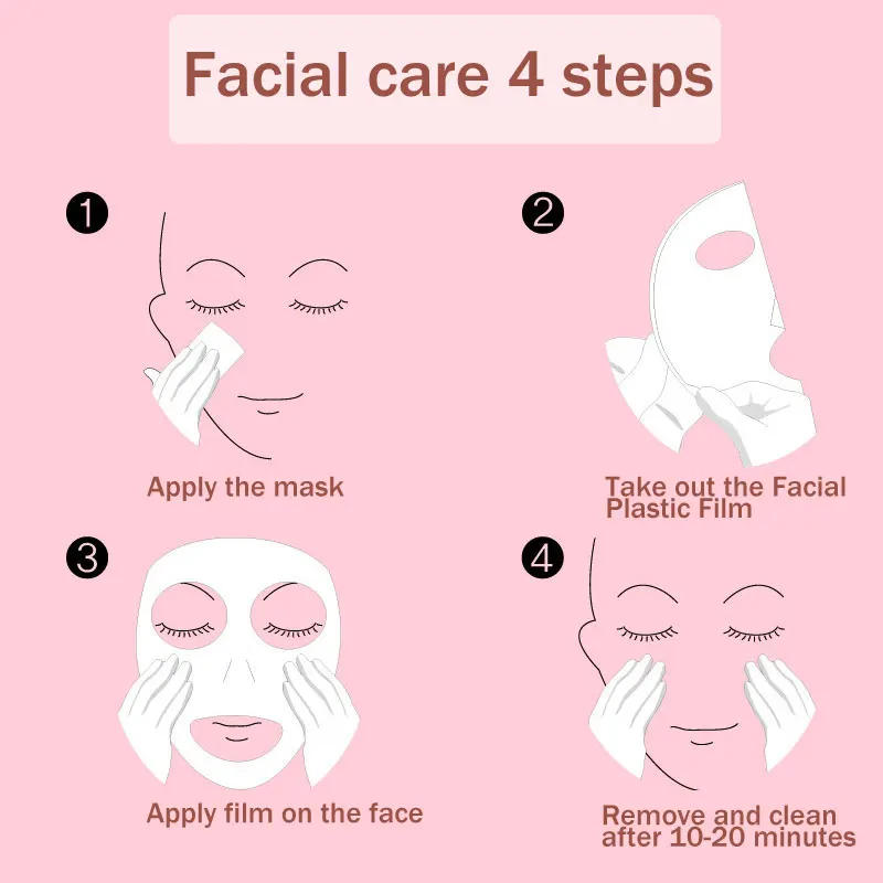 Description Picture 2 of itemMoisturizin Mascarilla Facial Mask Shrink Pore Peach Niacinamide Sleeping Mask Disposable Face Mask Skin Care Improve Roughness