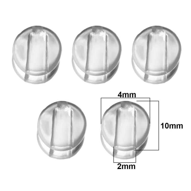 Description Picture 6 of item100pcs Plastic Flat Spiral Buckle Adjustable Bead Anti-slip Mask Buckle Elastic Band Cap Mask Stopper Ear Cord Drawstring Button
