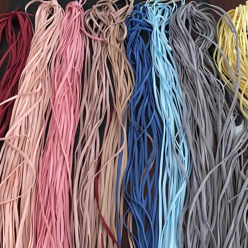 Description Picture 3 of item10/20/50y 5MM DIY Mask Elastic Rope Rubber Band Mask Oil Cord Mask Ear Hanging Rope Belt for DIY Protective Clothing Accessories