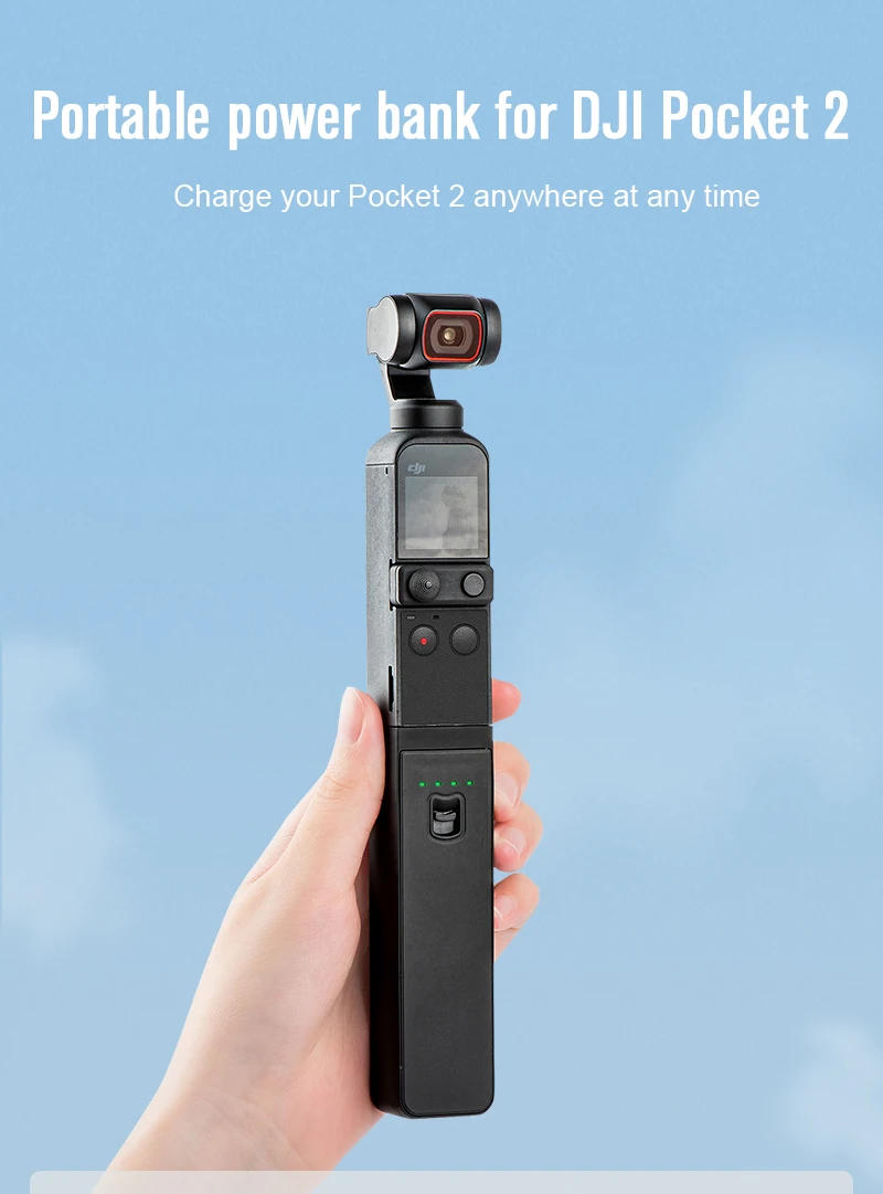 Description Picture 2 of itemSTARTRC Osmo Pocket 2 Portable Power Bank Mobile 3200mAh Battery Charger Handheld Charging Hub For DJI Pocket 2 PTZ Camera