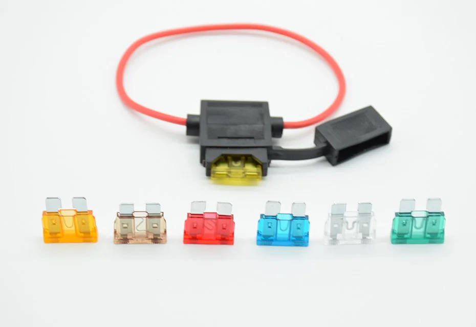 Description Picture 5 of itemWaterproof Power Socket Small Blade Type inline InLine Fuse Holders with 5/7.5/10/15/20/25/30A Fuse auto Car Replacement   AWG