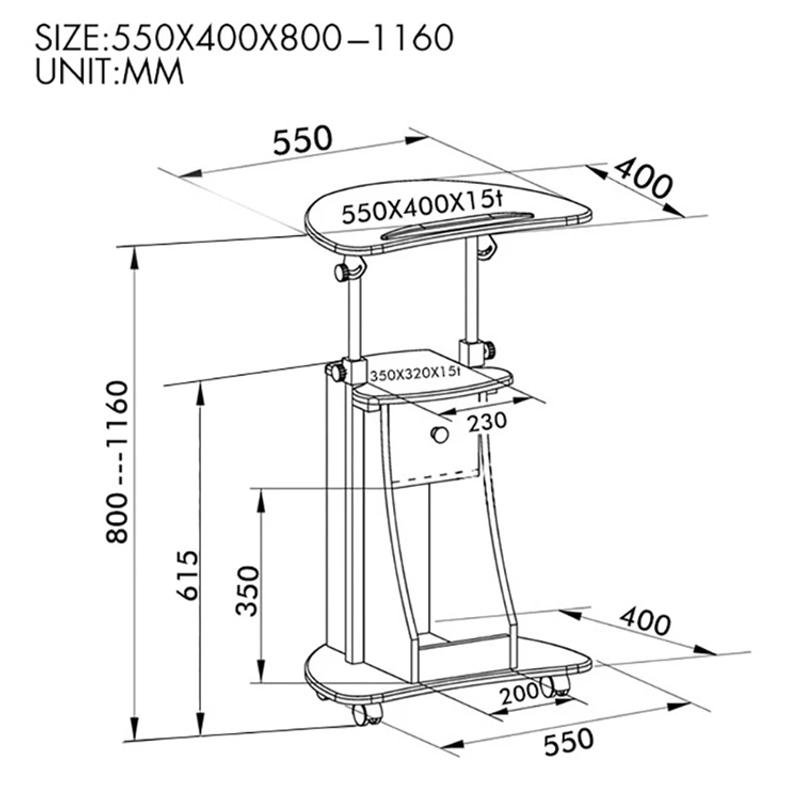 Description Picture 2 of itemMeeting Room Training Office Cafe Reception Desks Teacher's Classroom Podium Church Pulpit Conference Speech Lift Standing Table