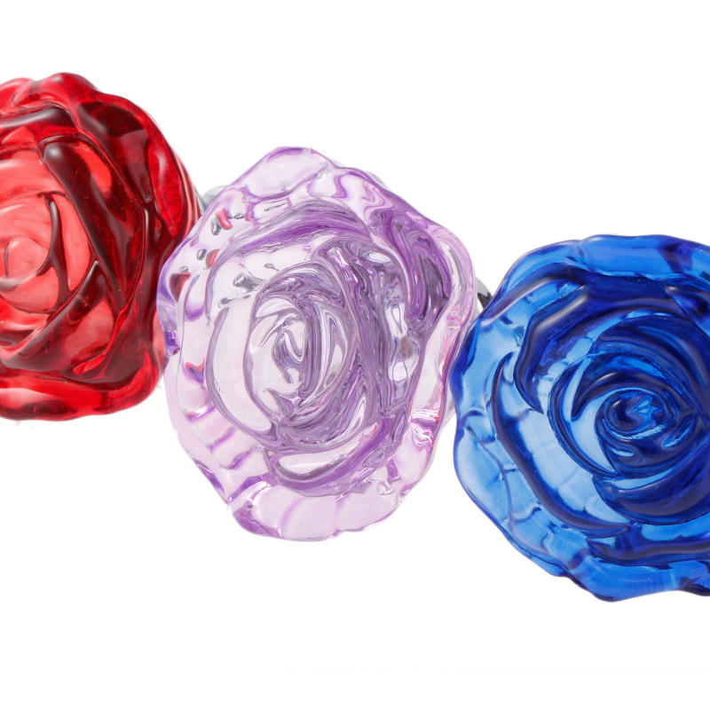 Description Picture 6 of item50mm Knob Crystal Rose Glass Clear Knob Furniture Kitchen Drawer Cabinets Handles Dresser Closet Pulls Furniture Hardware 1pc