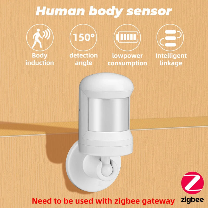 Description Picture 3 of itemSMATRUL Tuya ZigBee PIR Smart Human Body Sensor Mini Wireless Motion Detector Door Security Alarm For Alexa Google Home Gateway