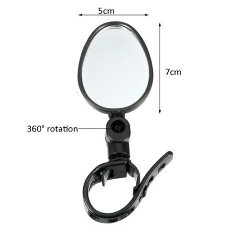 Description Picture 2 of item1PC/2PCS Bicycle Cycling Wide Angle Handlebar Rear View Mirror Bike Safety Reversing Mirror Bike Accessories