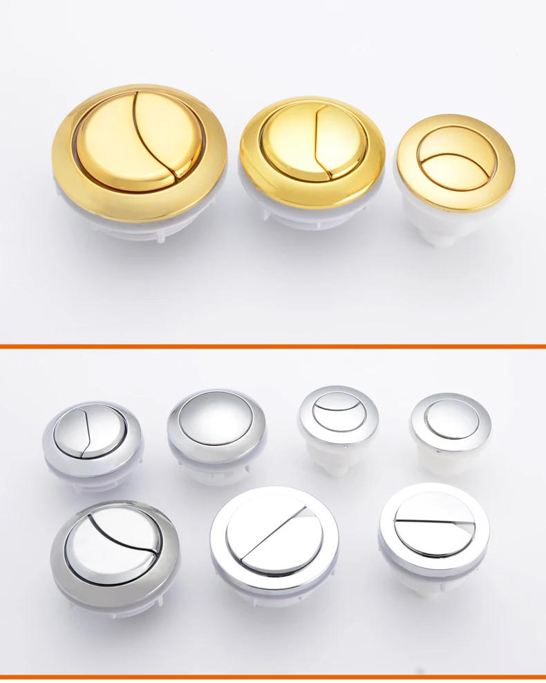 Description Picture 5 of itemToilet Cover Button Accessories Single and Double Button Round Old Fashioned Toilet Tank Cover Button Switch Universal