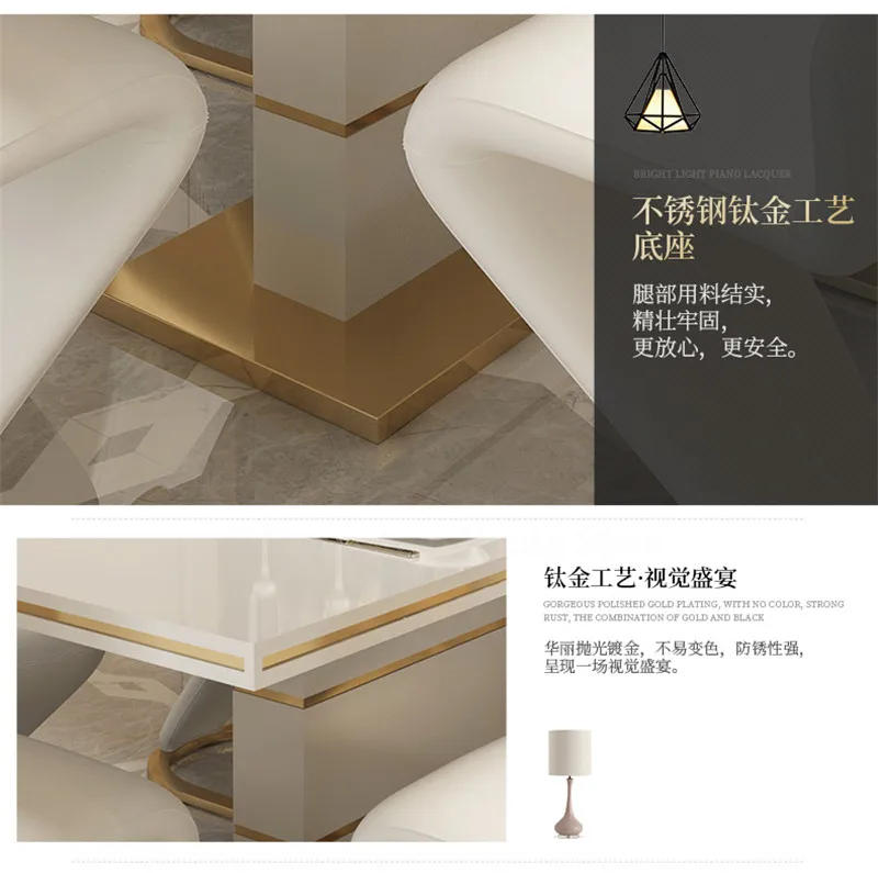 Description Picture 6 of item2 Pieces Chairs Modern Simple Z Shape Dining Chair PU Leather Home Living Room Chair Only Chairs (Table Is Not for Sale)