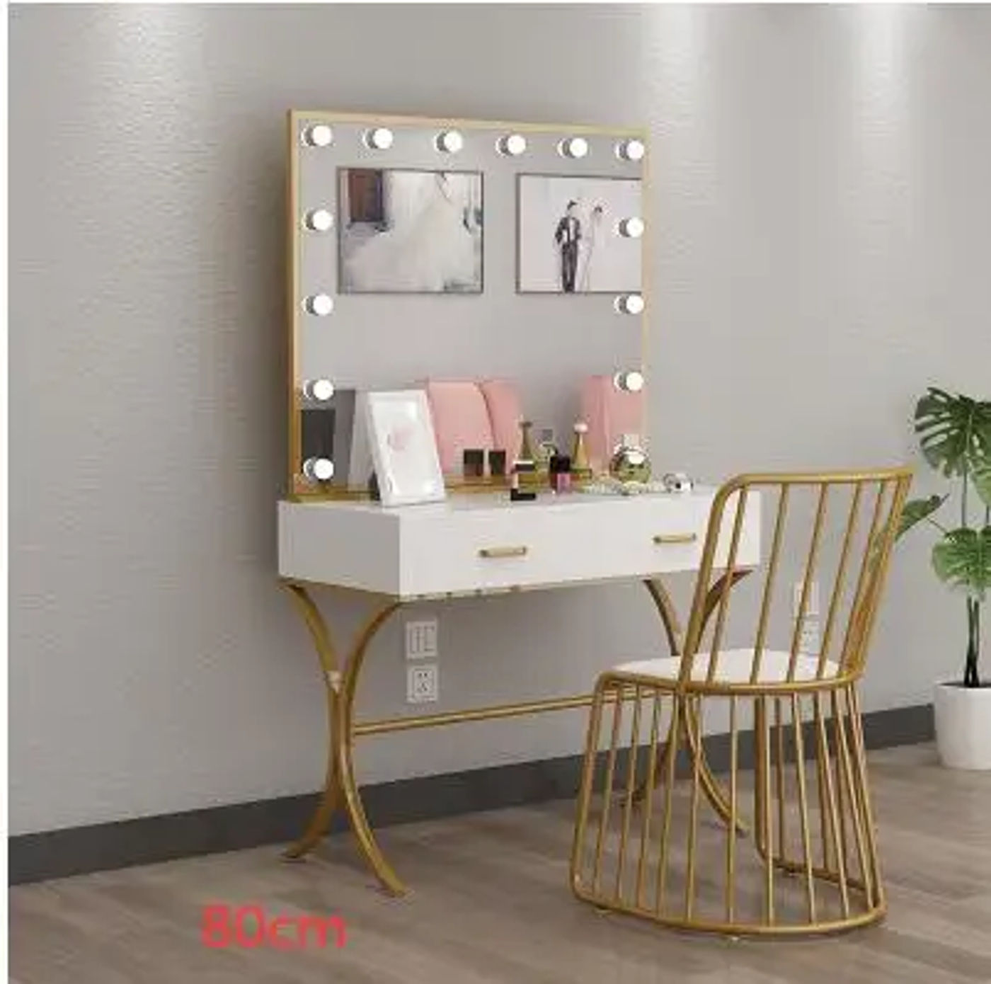 Description Picture 2 of itemPhoto studio makeup desk with lights professional wedding dress shop makeup desk led light bulb makeup dresser beauty salon dedi