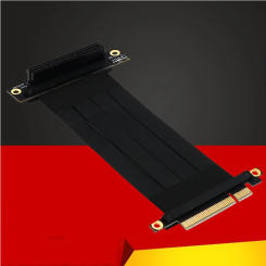 PCI Express Extension Cable PCIE X8 to X8 Graphics Cards Riser Cable 90 Degree Right Angle PCI-E X8 Slot PCIe 8x Extender Cables