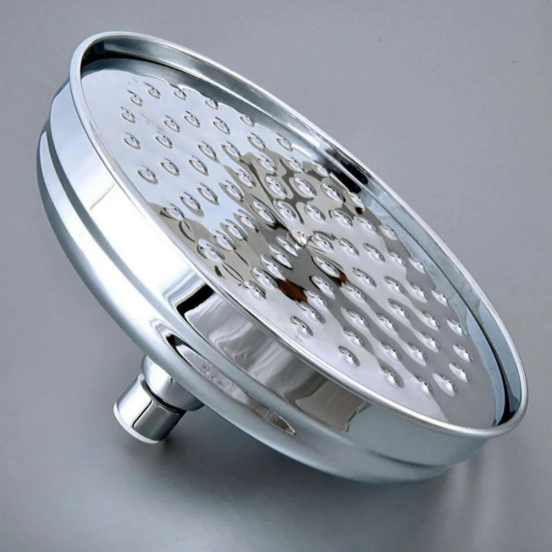 Description Picture 3 of itemPolished Chrome 8 Inch Round Rainfall Shower Head Shower Arm Water Saving Hand Held Shower Head Spray 1.5 M Shower Hose