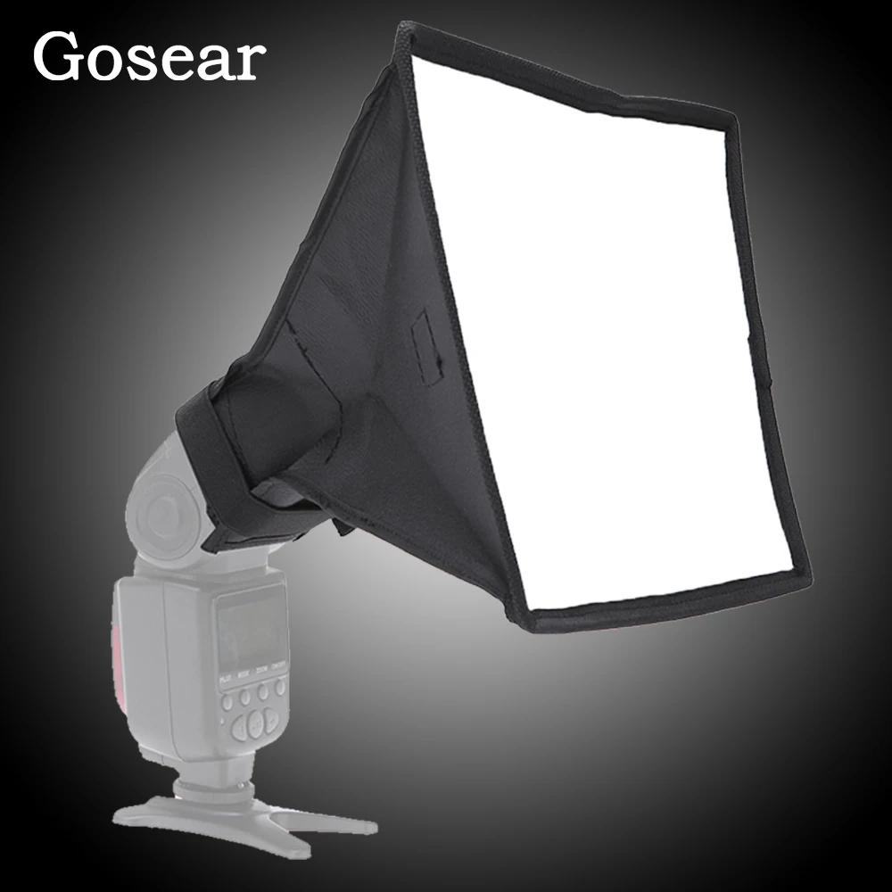 Description Picture 2 of itemBesegad 60 x 60cm Foldable Photo Studio Softbox Shooting Tent Light Flash Diffuser Soft Box with 4 Colors Photography Backdrops