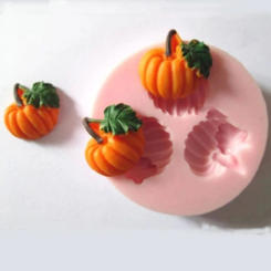 3D DIY Mini Pumpkin Fondant Cake Chocolate Sugar Craft Molds Silicone Baking Moulds Fondant Cake Decorating Pastry Tools M048