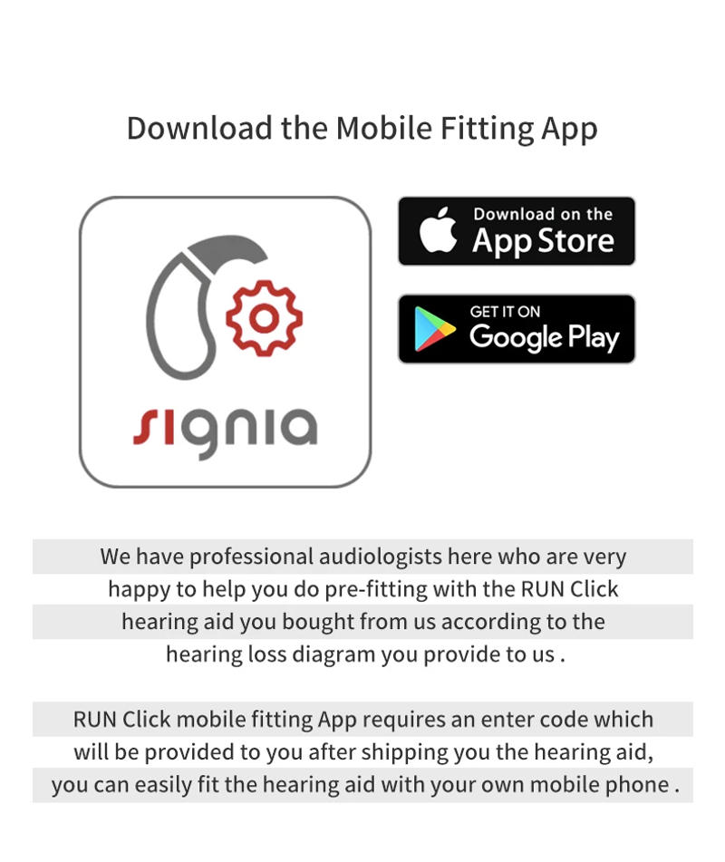 Description Picture 6 of itemSiemens Invisible Hearing Aids Sub Brand Signia ITC CIC 8 Channels Digital Hearing Aid Mobile Phone APP Program Fitting