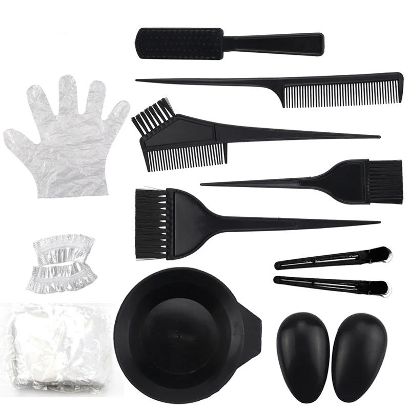 Description Picture 3 of itemHome Salon Hair Dyeing Brush Hair Dyeing Cream Bowl Coloring Brush Comb Earcap Clips Dyeing Cape Kits Hair Tint Tool