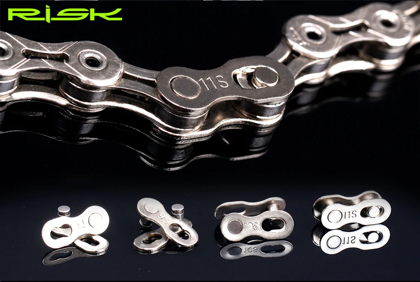 Description Picture 3 of itemRISK 6/7/8/9/10/11 Speed Bike chain Quick Link connector lock set MTB Road Bicycle Power Chain Quick Release Buckle