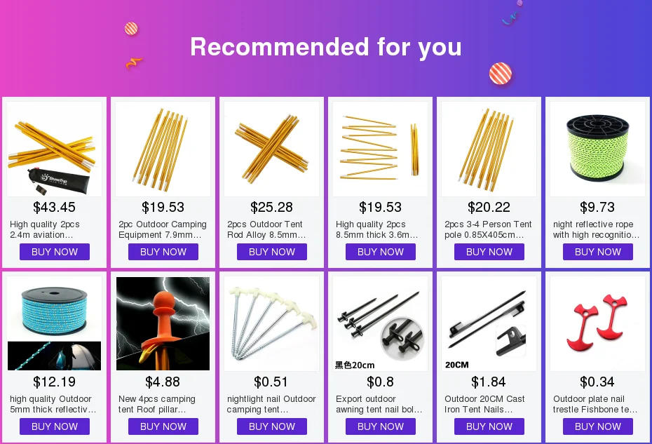 Description Picture 2 of itemAluminum alloy tent nail wind ultra-light triangular camping accessories 15cm rope screw peg repair metal stake spiral