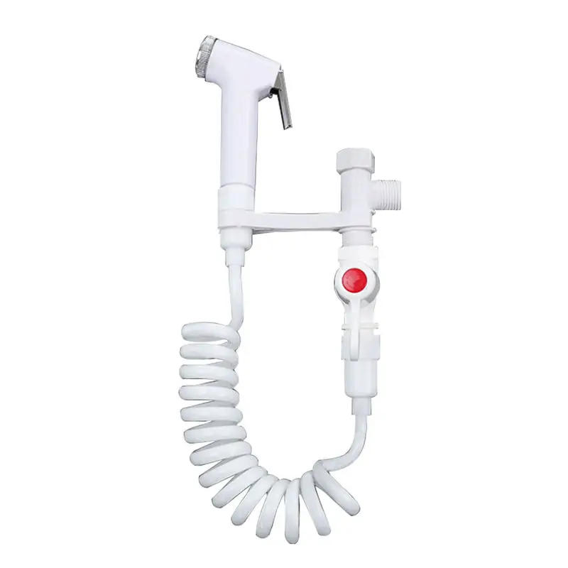 Description Picture 4 of item1Set Handheld Toilet Bidet Tap Handheld Shower Sprayer Female Hygeian Flushing Device Kit ABS Portable Bidet Sprayer Set