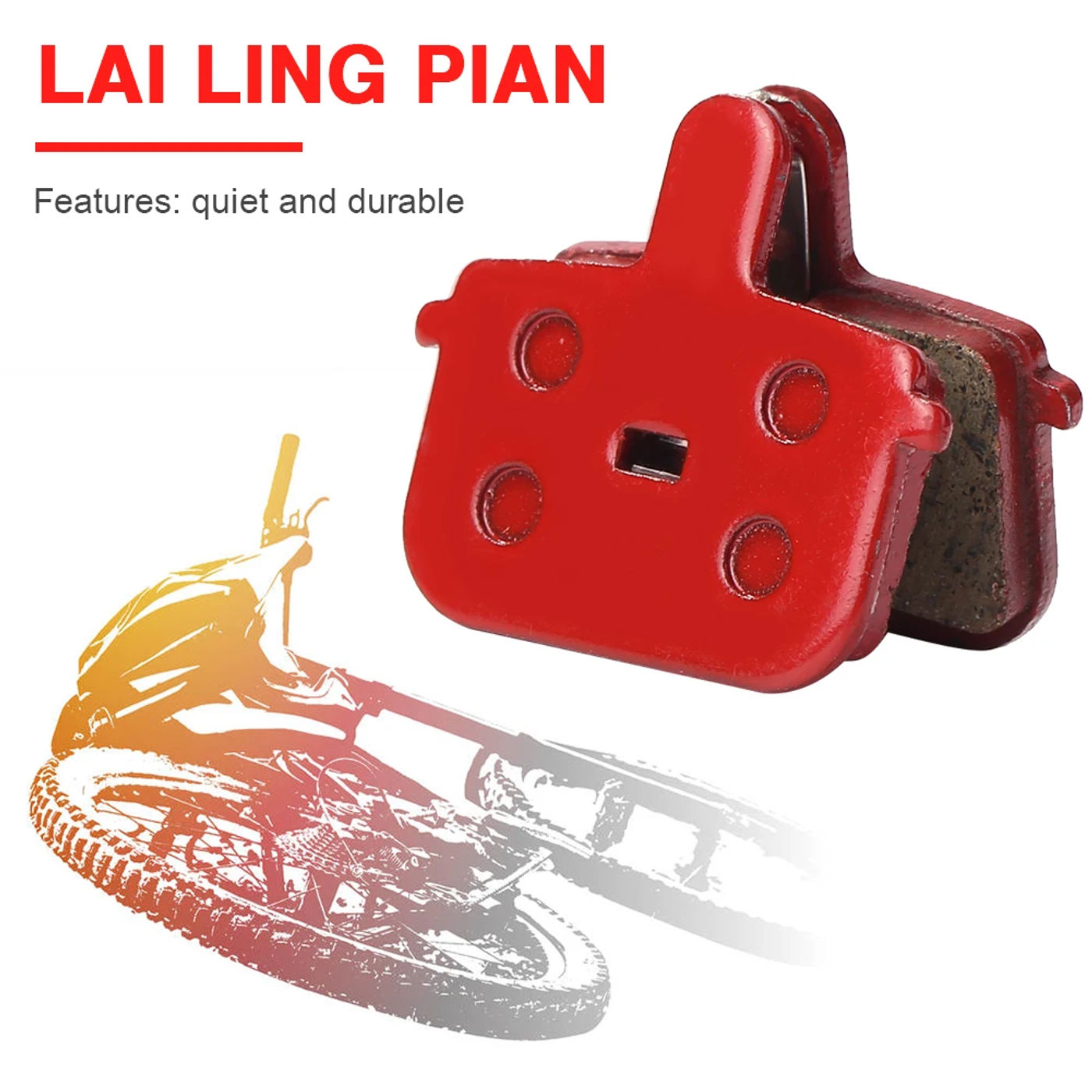 Description Picture 6 of item1/2/3/5/10/20 Pair MTB Bicycle Brakes Disc Brake Pads Bicycle Resin Semi-Metallic Cycling Brake Pad Parts Bicycle Accessories