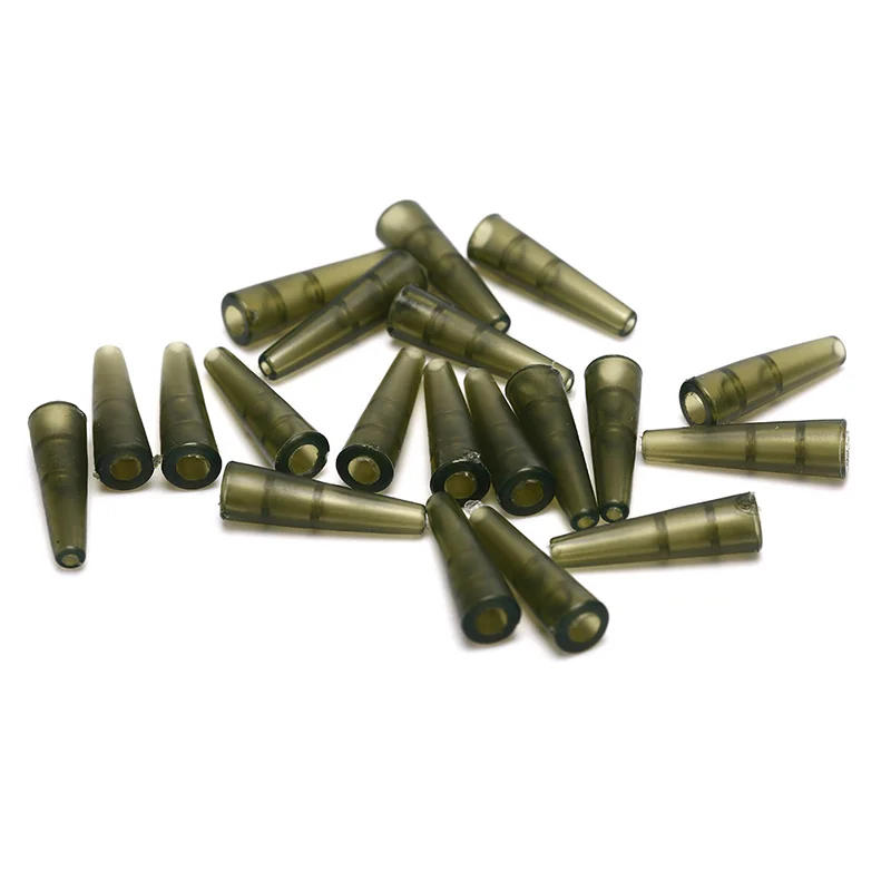 Description Picture 5 of item20PCS Carp fishing Mini Anti-Tangle Sleeves Connect with Fishing Hook Green Rubber Quick Change Hook Sleeve for Carp Fishing