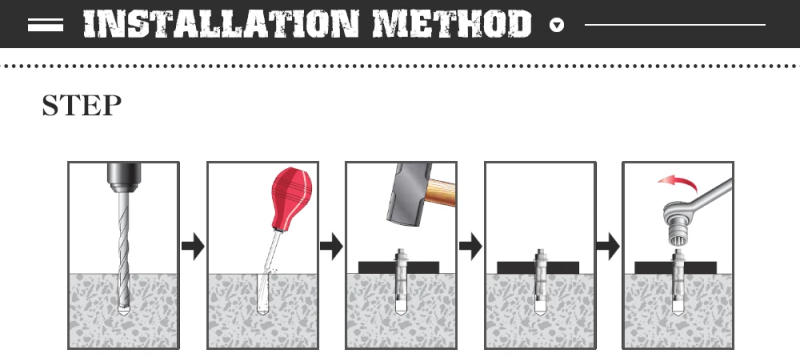 Description Picture 5 of itemM5-M12 Rawlbolts Heavy duty  concrete expansion shield anchor with hex / hook bolt