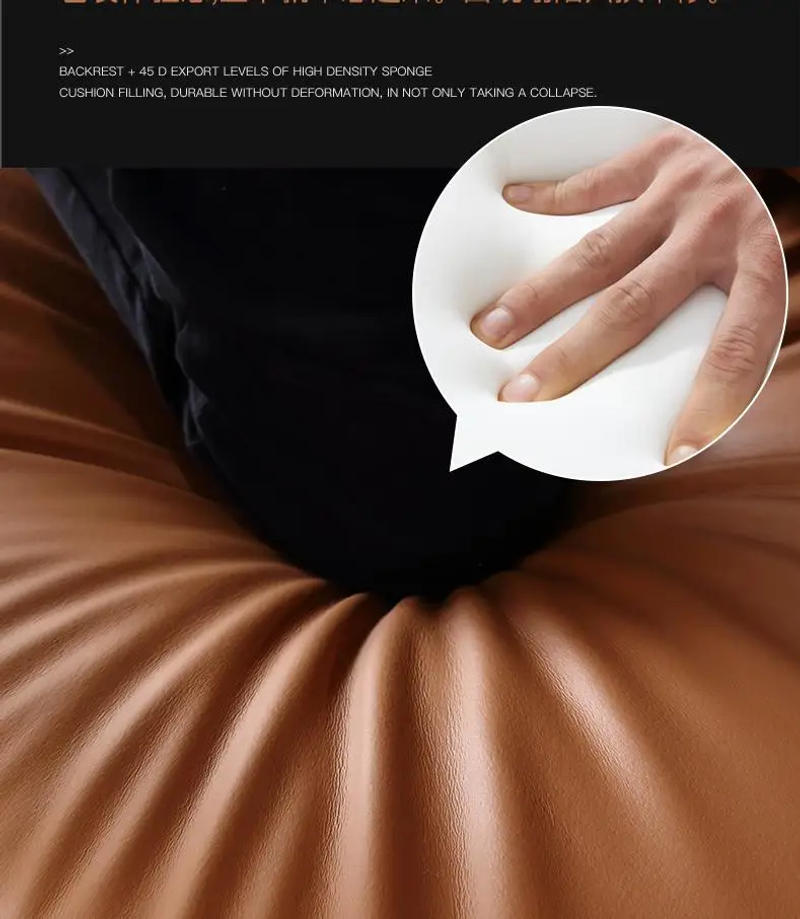 Description Picture 4 of itemModern Minimalist Living Room Leather Sofa  Apartment Furniture Set Combination Wtih Customzied Color