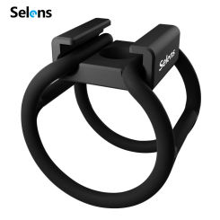 Selens Cold Shoe Mount Adapter with 6.5CM and 10CM Belt 1/4 Tread Hole for Camera Cage LED Light Microphone Monitors