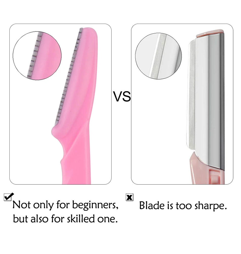 Description Picture 6 of item3/4/10Pcs Eyebrow Trimmer Scissors Shaver Blade Eye Brow Shaper Hair Remover Eyebrow Cutting Portable Women Beauty Makeup Tools