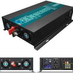Pure Sine Wave Inverter Power 3000W 24V to 220V Solar Panel Inverter Generator Battery Converter 12V/48V DC to 120V/230V/240V AC