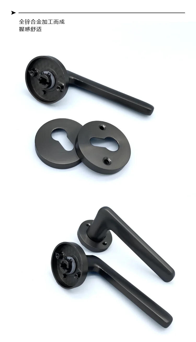 Description Picture 5 of itemZinc Alloy Handle Lock Indoor Door Lock Split Lock Wooden Door Silent Lock Body Door Lock Security Door  Door Lock