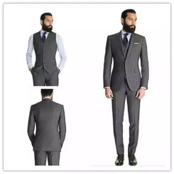 Terno Masculino 3 Pieces Mens Suit 2021 Slim Fit Two Button Notched Lapel  Wedding Suit Tailor Made Blazer (Jacket+Pants+Tie))