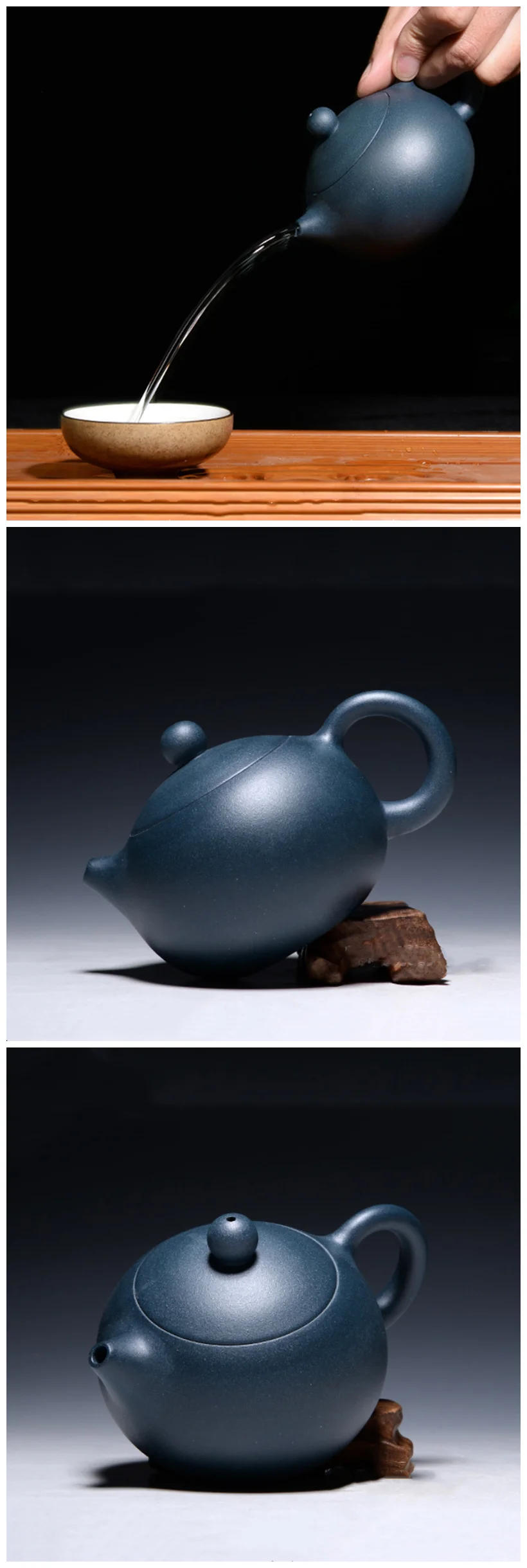 Description Picture 6 of itemYixing Famous Purple Clay Teapots Ball Hole Filter Xishi Tea Pot Beauty Kettle Ore Handmade Zisha Tea Set Exquisite Gifts